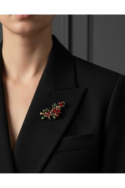 Vira Rise Nar Broşu Yaka İğnesi Şapka Çantada Kullanılabilir