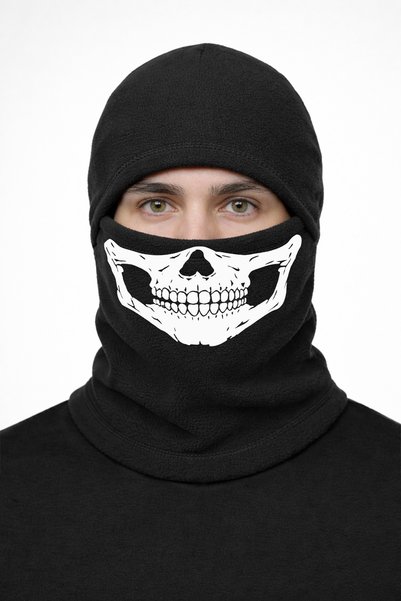 Genel Markalar İskelet Maske Unisex Polar Kar Maskesi