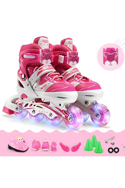 My modern game حذاء تزلج صف واحد من العجلات للأطفال والكبار بتصميم قابل للتعد...