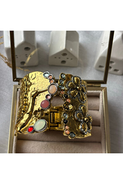 STAİNLES سوار مصنوع يدويًا على شكل قيود بتصميم 'نسيم الربيع القديم'