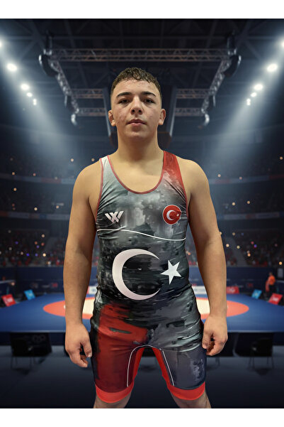 Tasarım WX BULUTLU GÜREŞ MAYOSU