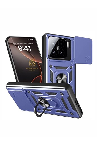 Massemr Xiaomi Mi 15t Tank Lens Ringed Silicone Case Impact-Resistant Camera ...