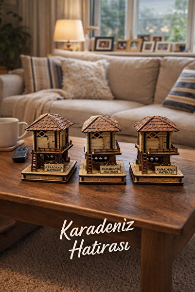 seymenbıçakçılık Küçük Boy Serender Evi 3’lü Set | Karadeniz Hatırası Dekorat...