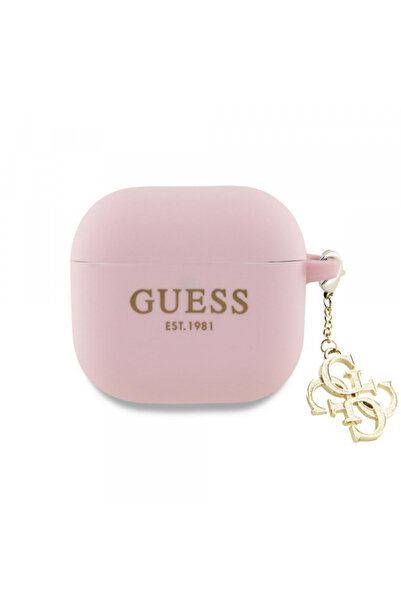 Guess Husa W/4G Charm pentru Apple AirPods 4, Roz