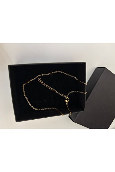 PULİNİN DÜKKANI Non-Tarnishing Steel Chain Necklace