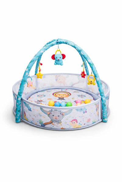 Urbanza Baby Play Gym Mat with 15 Balls, Musical Activity Center, Hanging Toy...