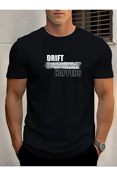 ARREVIAN Tricou Barbati tematic Drift Happens, Evenimente de Drifting, casual...