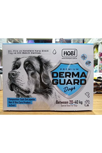 HOBİ Derma Guard Köpekler Için Bit Pire Önleyici Cilt Bakım Damla 20-40 kg 3 ...