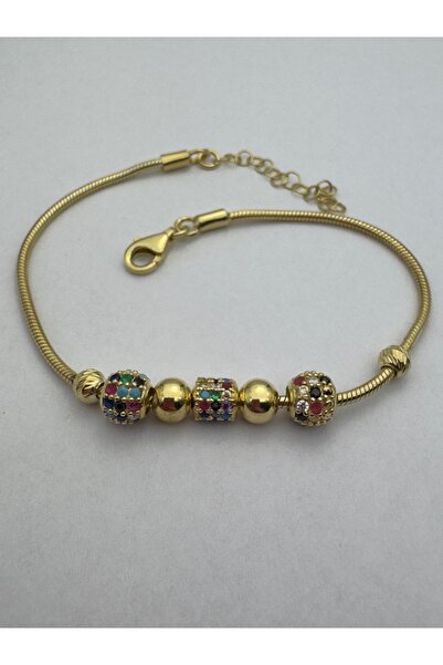 OEM Gold-plated silver charm bracelet