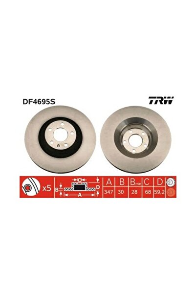TRW Disc de frână DF4695S