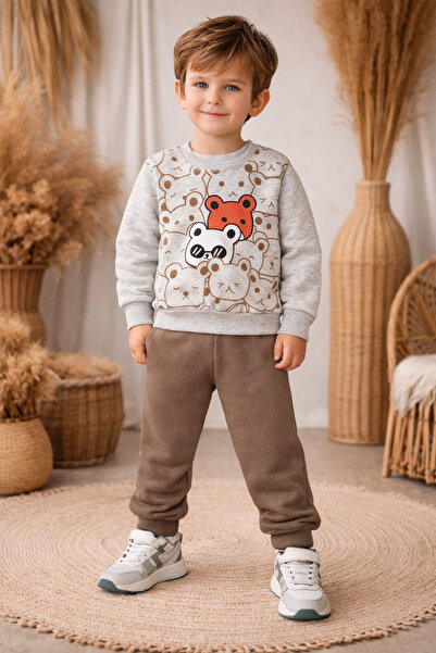 esmababykids Boys' Fleece Suit Winter Bottom Top Suit