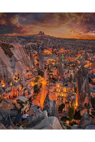EXİN Cappadocia 500 Piece Wooden Puzzle |   Cappadocia Balloons & Fairy Chimn...