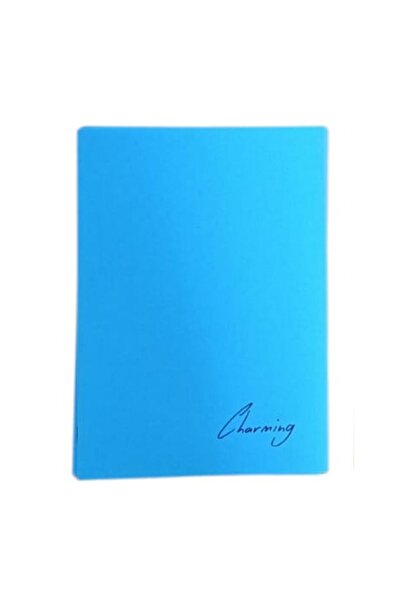 Tokaç دفتر ملاحظات مربعات بغلاف بلاستيكي A4 مع خياطة - أزرق