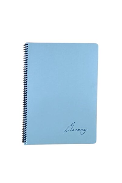 Tokaç دفتر ملاحظات A4 PP KP حلزوني 72 صفحة مسطر - رمادي