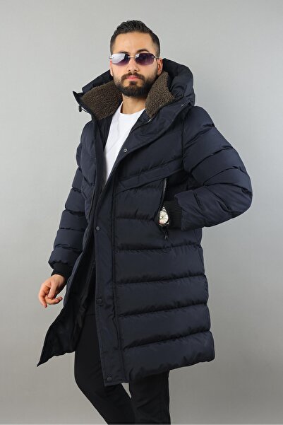 MİS MODA Men's Winter Long Puffed Coat