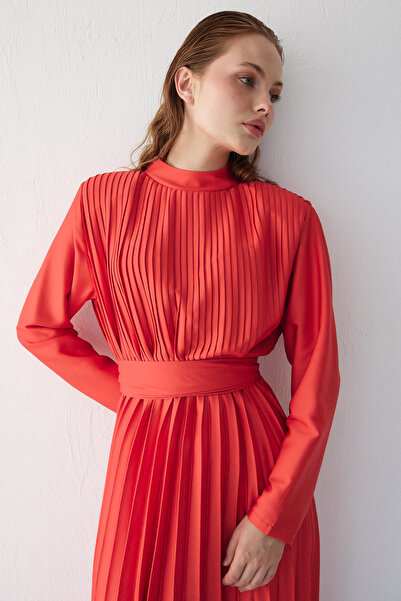 Melike Tatar Pleated Dress 32-2039-2