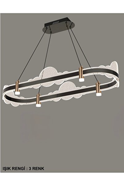 Cristalin Aydınlatma Ring Modern Led Avize 3Renk Işık