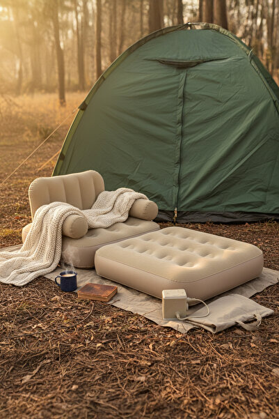 Empressco Taşınabilir Otomatik Şişen Tek Kişilik Rahat Koltuk