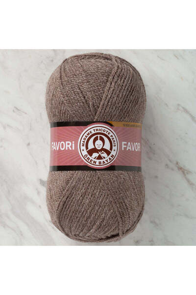 Ören Bayan FAVORİ Boz Kahverengi El Örgü İpi (3 Adet) - Renk: 014