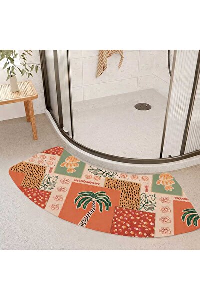 Qatalina Banyo,Duş ve Giriş İçin Kaymaz Taban Banyo Paspası-Kalın Yarı Daire,...