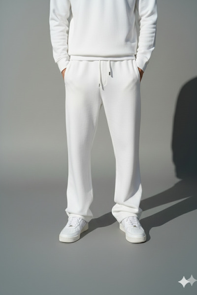 ALİ.COM Unisex 3 Thread Thick Winter Fleece Lined Baggy Sweatpants |   Oversi...