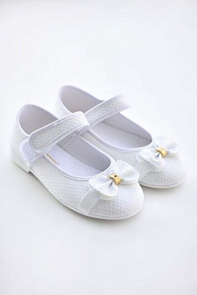 Lideral Pantofi de balet pentru fete cu fundă, cu velcro, model elegant de zi...