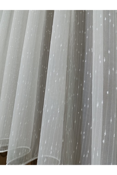 ilora home Dikey çizgili Damla model keten görünümlü yeni sezon ütü istemez p...