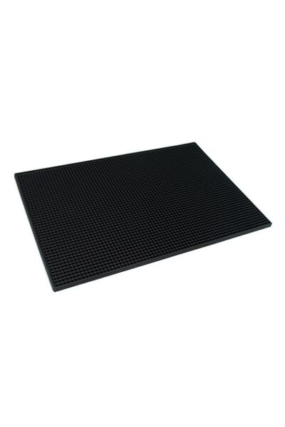 OEM Bar Serving Mat, PVC, Antitoxic, Black, 45x30cm