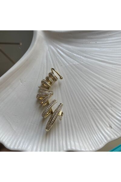 staınless steel Kadın Gold Çelik Kıkırdak Küpe