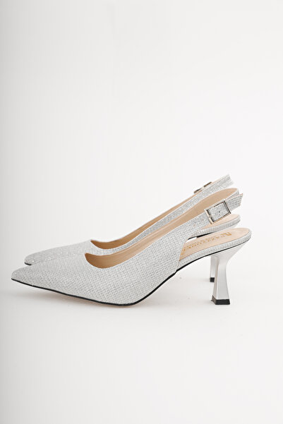 Pazzyonez Scaly Women's Silver Ankle Buckle Evening Dress Wedding Engagement ...