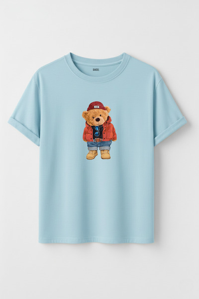 DK DAKSEL Unisex Winter Teddy Bear Printed 100% Cotton Premium Streetwear Des...