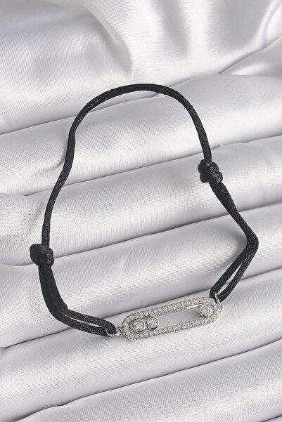 lowell home اللون الأسود الرباط مصعد الزركون حجر الفضة ميسيكا نموذج سوار المرأة