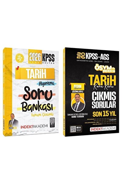 İndeks Akademi 2026 KPSS Tarih Soru Bankası + Çıkmış Sorular 2 li Set - Aydın...