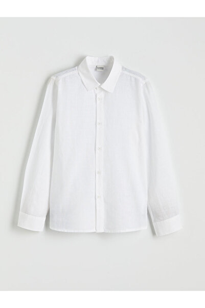 LC Waikiki ΝΕΑ ΣΕΖΟΝΑ ΑΠΟ ΤΗΝ GÜLİS GİYİM Λευκό Ποπλ Ποπλίνα ek Παιδικό Πουκά...