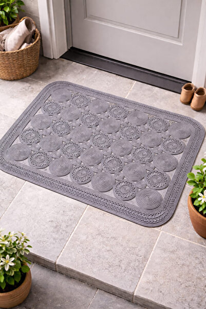 OLİDYA Doğal Jüt Halat Paspas | Kaymaz Tabanlı Banyo & Balkon Halısı | Dekora...