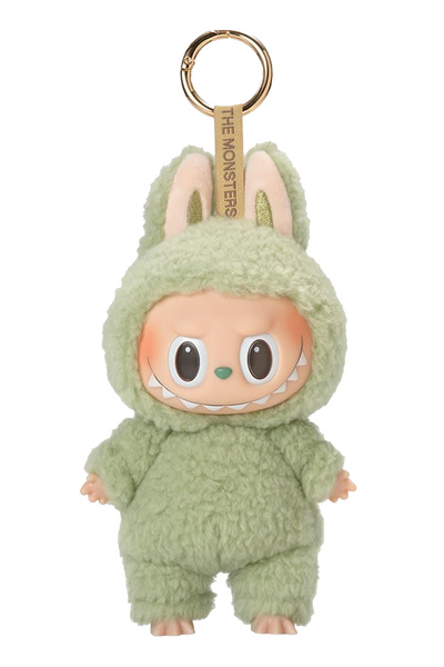 REZZOSS سلسلة مفاتيح دمية لابوبو للأطفال، لعبة قطيفة ملونة ذات عين لامعة، هدي...