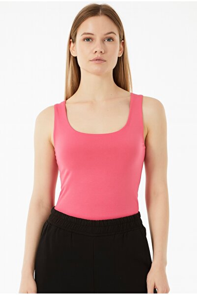 Justin Women's Thick Strap Flexible Basic Undershirt Cotton Daily Straight Fit