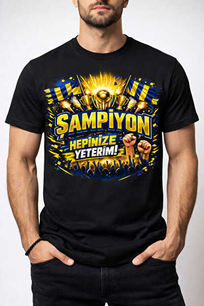 PERISENSE Champion I Don'T Need You All Combed Premium 100% Cotton Black T-Shirt