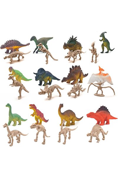 Generic مجسمات ديناصورات صغيرة بهياكل عظمية