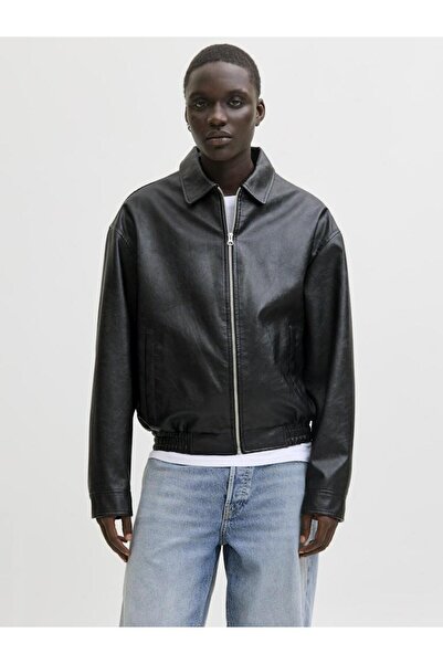 Jack & Jones Jack Jones Men's Leather Jacket 12289182