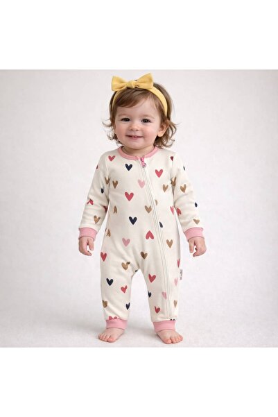 KapsülBebek 100% cotton zippered overalls