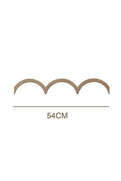 DECOMALL ( PP-19) Bebek & Çocuk Odası Ahşap Dalgalı Bordür 3mm Kabartmalı Şerit Boyanabilir