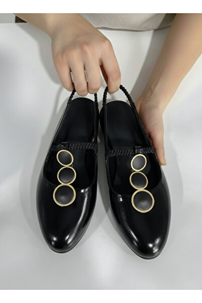 ALB TERLİK AYAKKABI SAN. TİC. LTD. ŞTİ. Women's Cream Buckle Ballerinas - Sty...