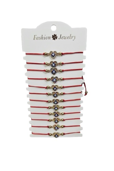 IRILIS SET 12 PCS Martisor Bracelet March 1, Ochi Protector model, adjustable...