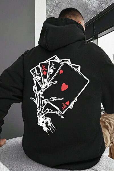 EFFRENATU Custom Printed Hooded Oversized Unisex Sweatshirt