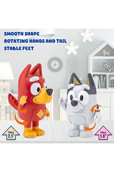 KOWVOWZ Bluey Character Figures Playset