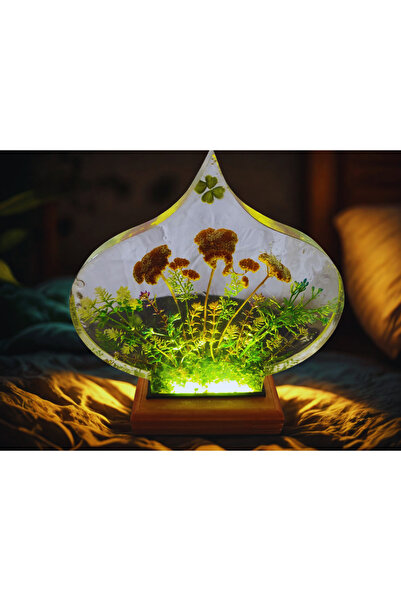 epoksiresinart Epoksi Tasarım Gece Lambası