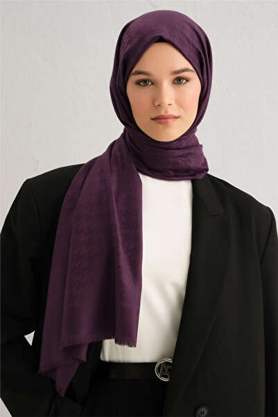 Armine Viscon Houndstooth Pattern Shawl 3