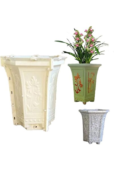 Generic قالب أصيص زهور خرساني كبير من إيافيني