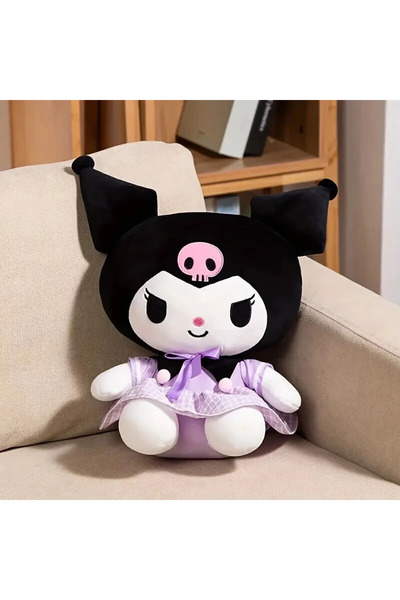 Cici Oyuncak Kuromi Plush Doll Sevimli 30 cm Peluş Kuromi Çocuk Oyun Arkadaşı...